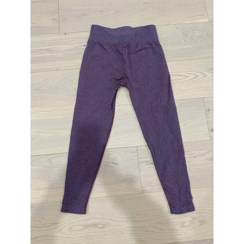 Gymshark Marl Seamless Leggings Plum Pink - Picture 2 of 4